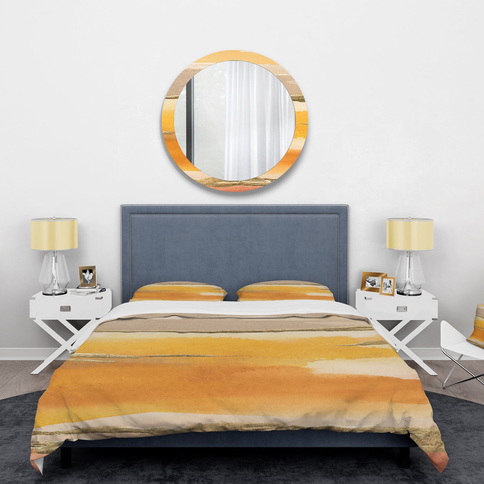 Gilded Amber II - Glam Duvet Cover Set