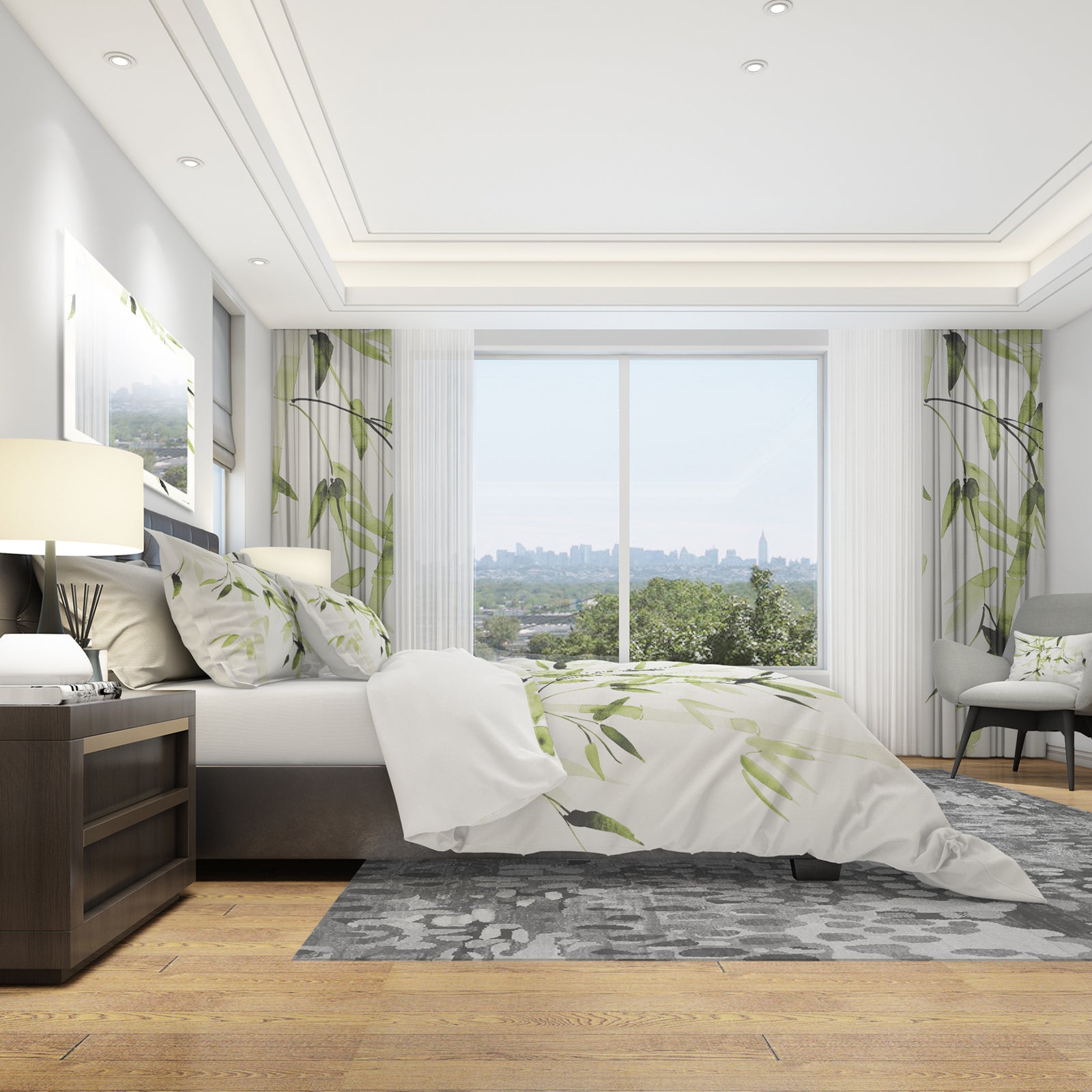 Simplist Bamboo Leaves II - Cottage Duvet Cover Set