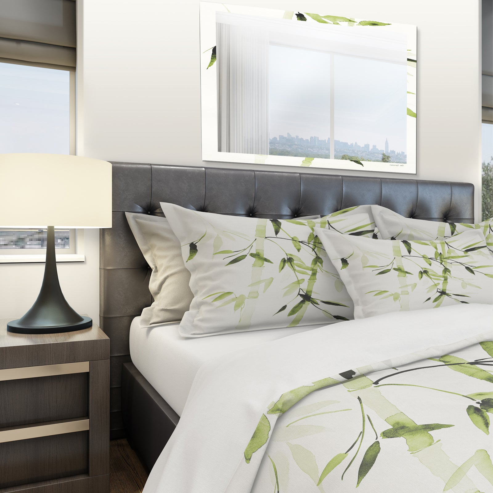 Simplist Bamboo Leaves II - Cottage Duvet Cover Set