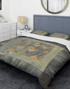 Gold Geometric Tapestry - Glam Duvet Cover Set