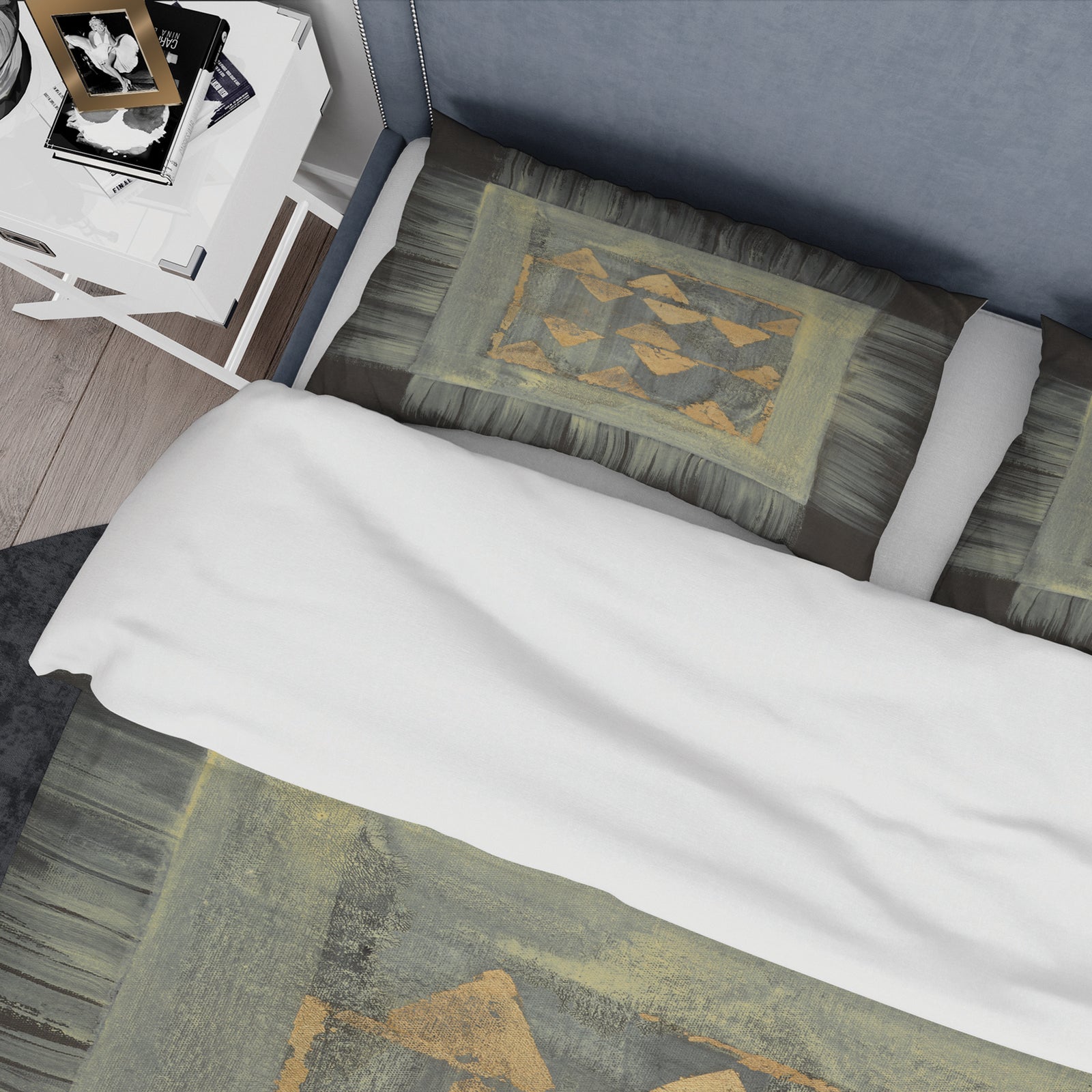 Gold Geometric Tapestry - Glam Duvet Cover Set
