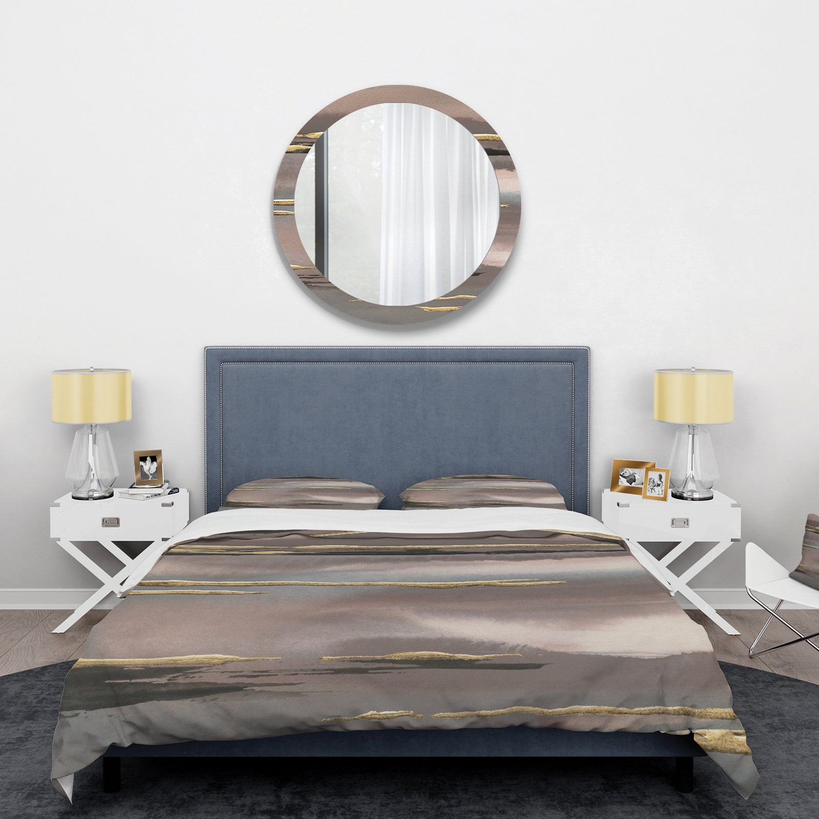 Glamorous Morning Fog I - Glam Duvet Cover Set