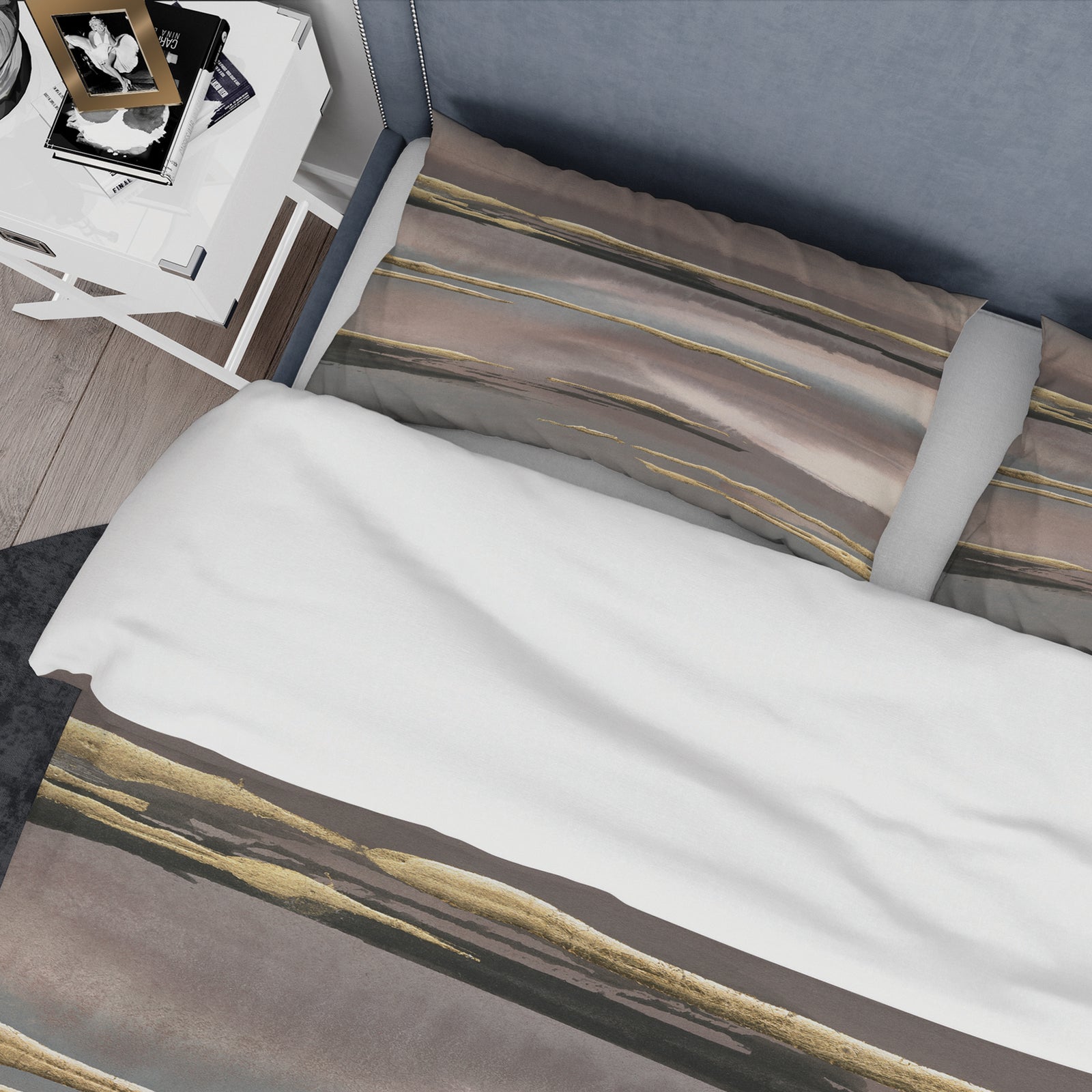 Glamorous Morning Fog I - Glam Duvet Cover Set