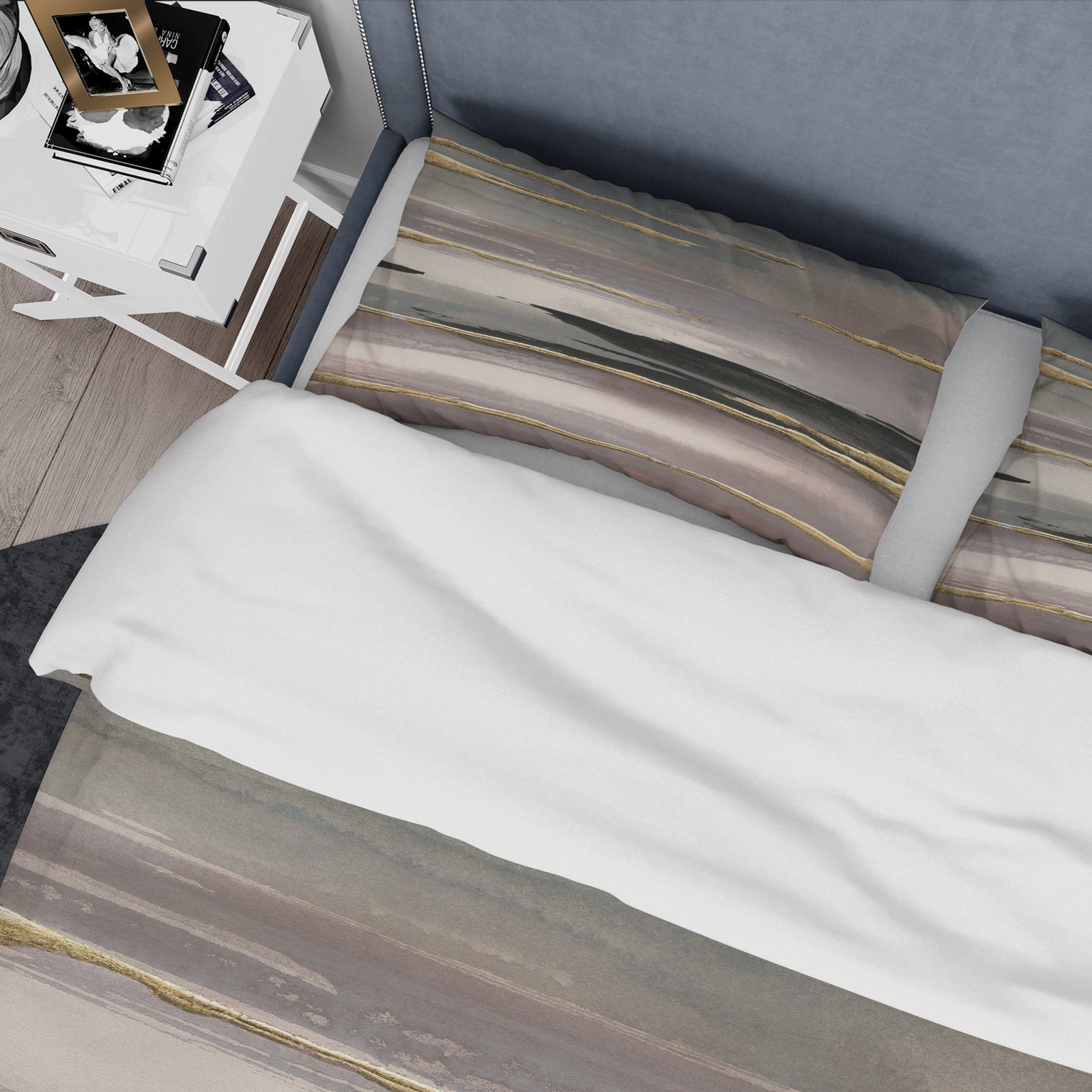 Glamorous Morning Fog II - Glam Duvet Cover Set