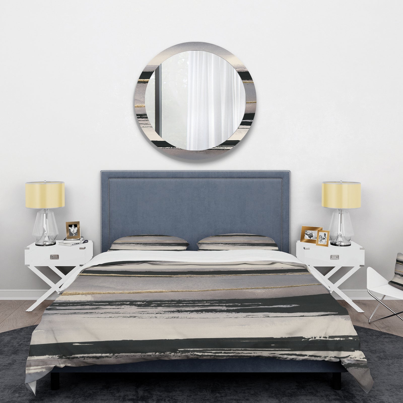 Glamorous Morning Fog III - Glam Duvet Cover Set