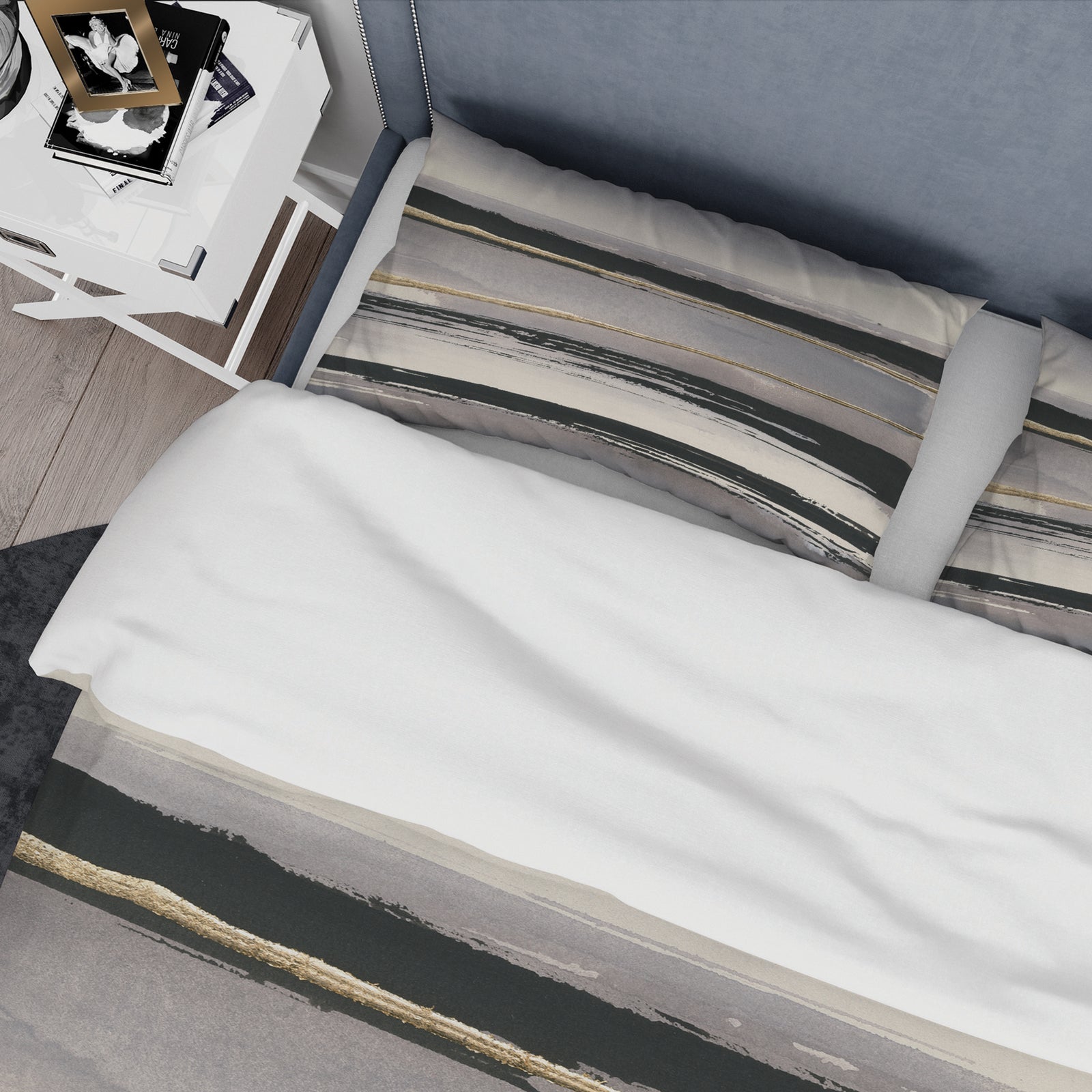 Glamorous Morning Fog III - Glam Duvet Cover Set