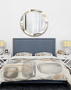 Neutral Oval Grey Stones I - Glam Duvet Cover Set