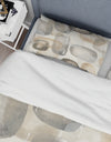 Neutral Oval Grey Stones I - Glam Duvet Cover Set