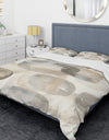 Neutral Oval Grey Stones II - Glam Duvet Cover Set