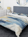 Metallic Gold Indigo II - Glam Duvet Cover Set