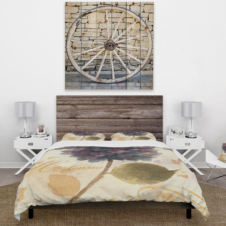 Abundant Hydrangea Flower I - Cottage Duvet Cover Set