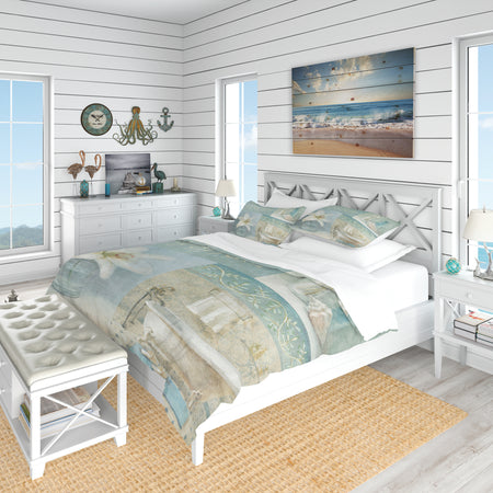Bathroom Lily Parfum Bath Story - Coastal Duvet Cover Set