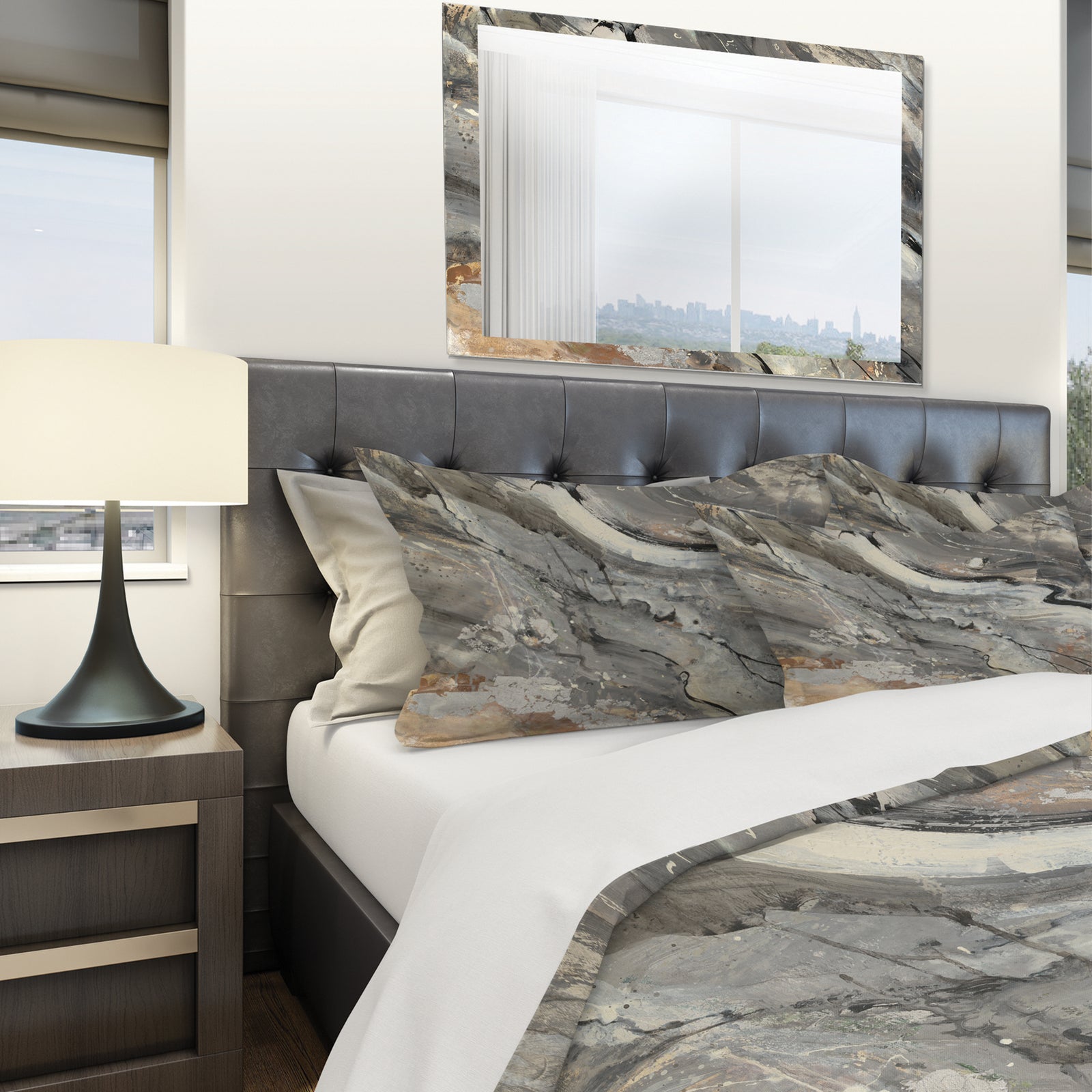 Fire and Ice Minerals V - Geometric Duvet Cover Set