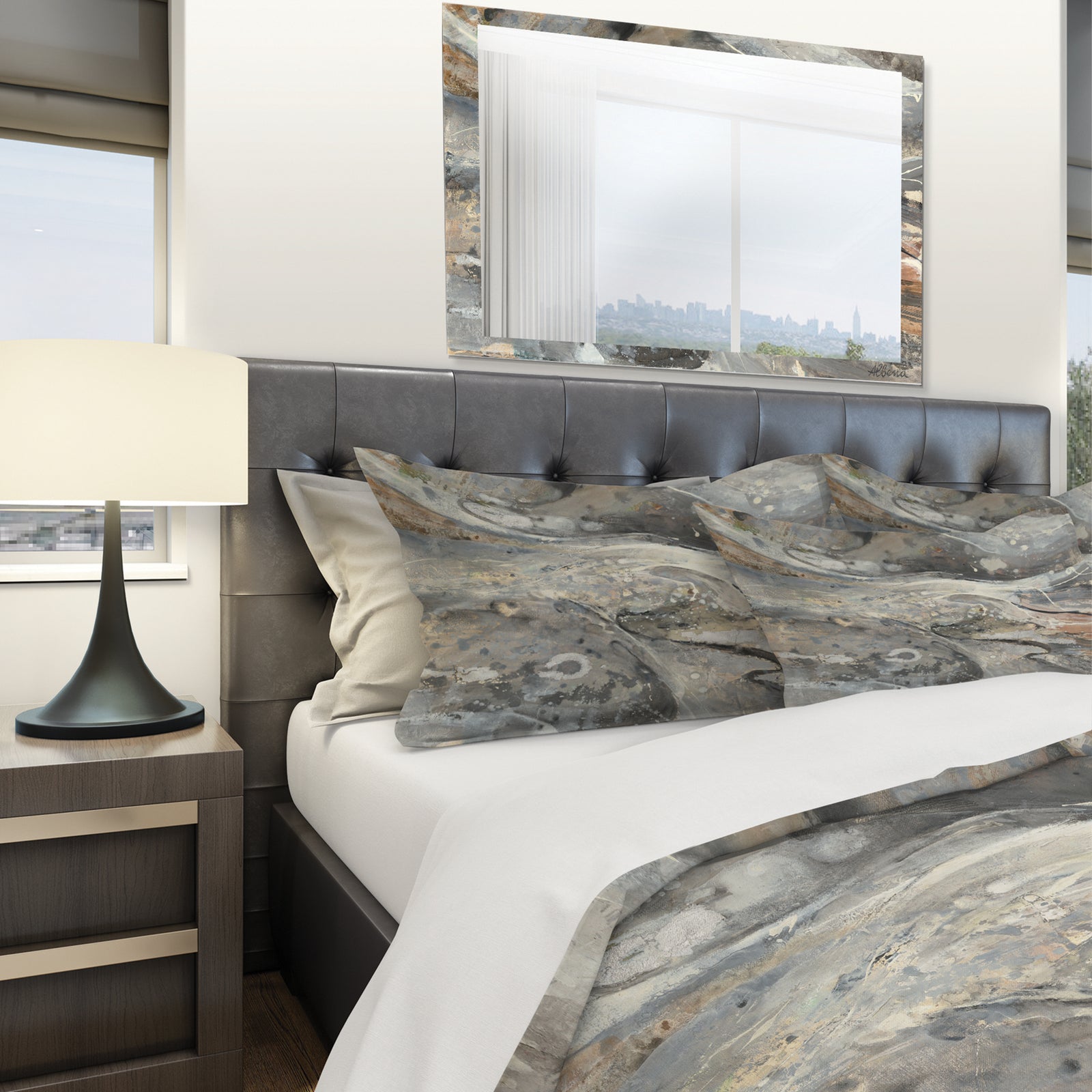 Fire and Ice Minerals VI - Geometric Duvet Cover Set