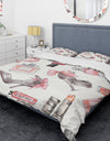 Glam Chic Accents Pattern I - Glam/Teenage Duvet Cover Set