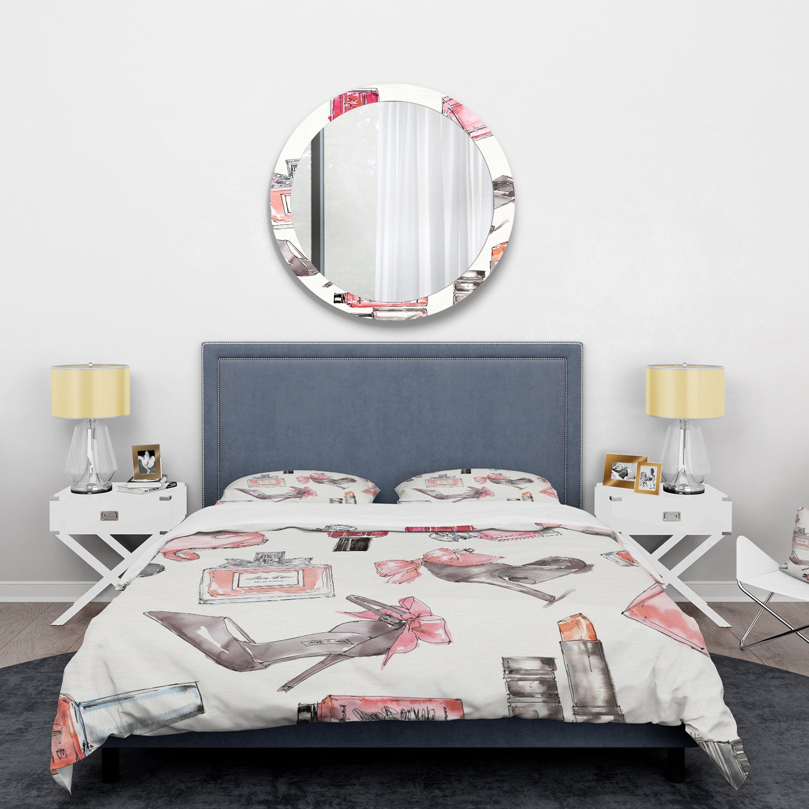Glam Chic Accents Pattern I - Glam/Teenage Duvet Cover Set