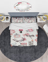 Glam Chic Accents Pattern I - Glam/Teenage Duvet Cover Set