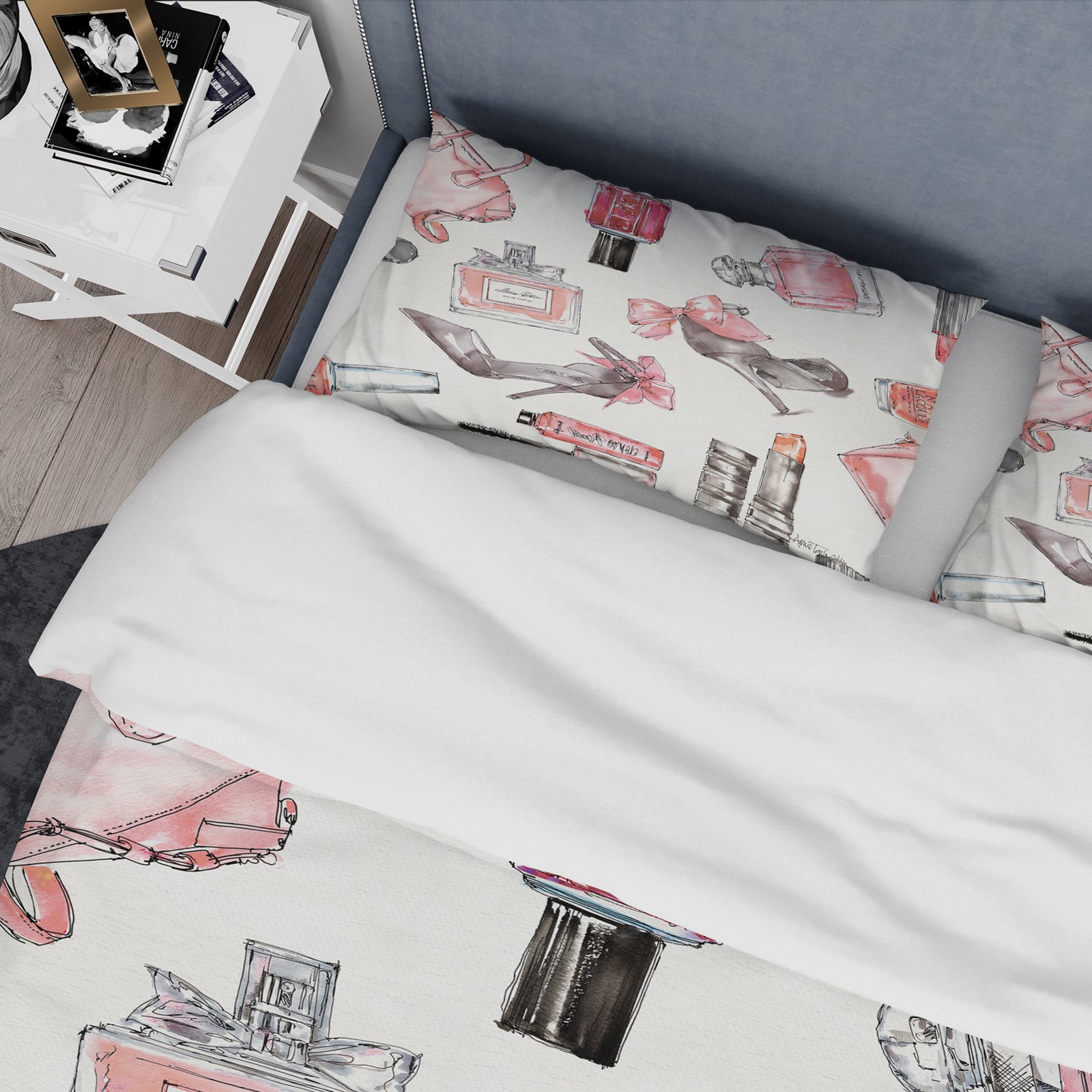 Glam Chic Accents Pattern I - Glam/Teenage Duvet Cover Set