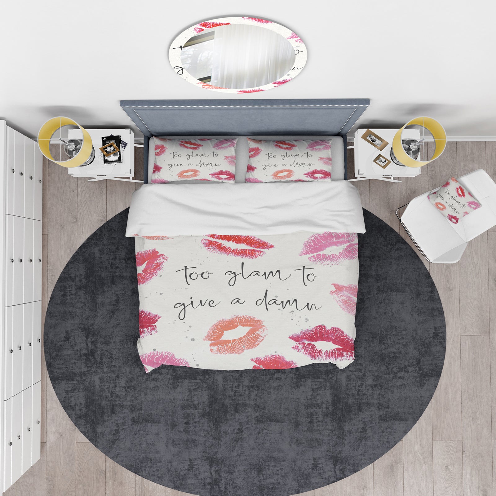 Glam Chic Accents VII - Glam/Teenage Duvet Cover Set
