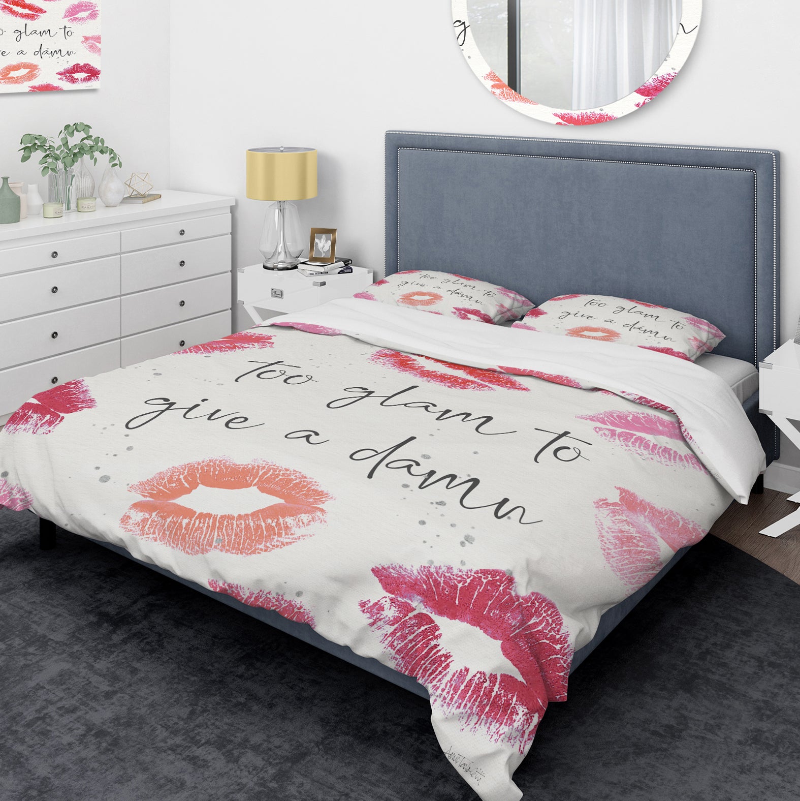 Glam Chic Accents VII - Glam/Teenage Duvet Cover Set