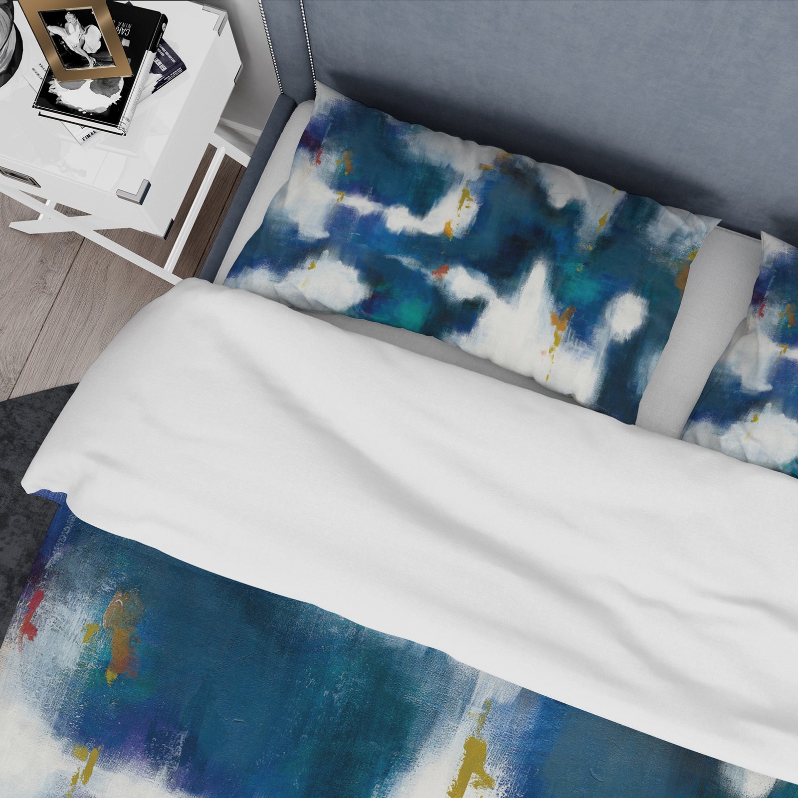 Blue Glam Texture II - Glam Duvet Cover Set