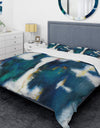 Blue Glam Texture I - Glam Duvet Cover Set