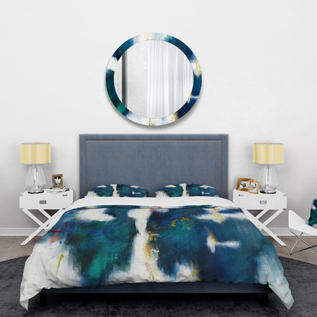 Blue Glam Texture I - Glam Duvet Cover Set