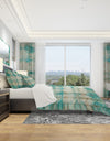 Blue diamonds minimal geometric II - Geometric Duvet Cover Set