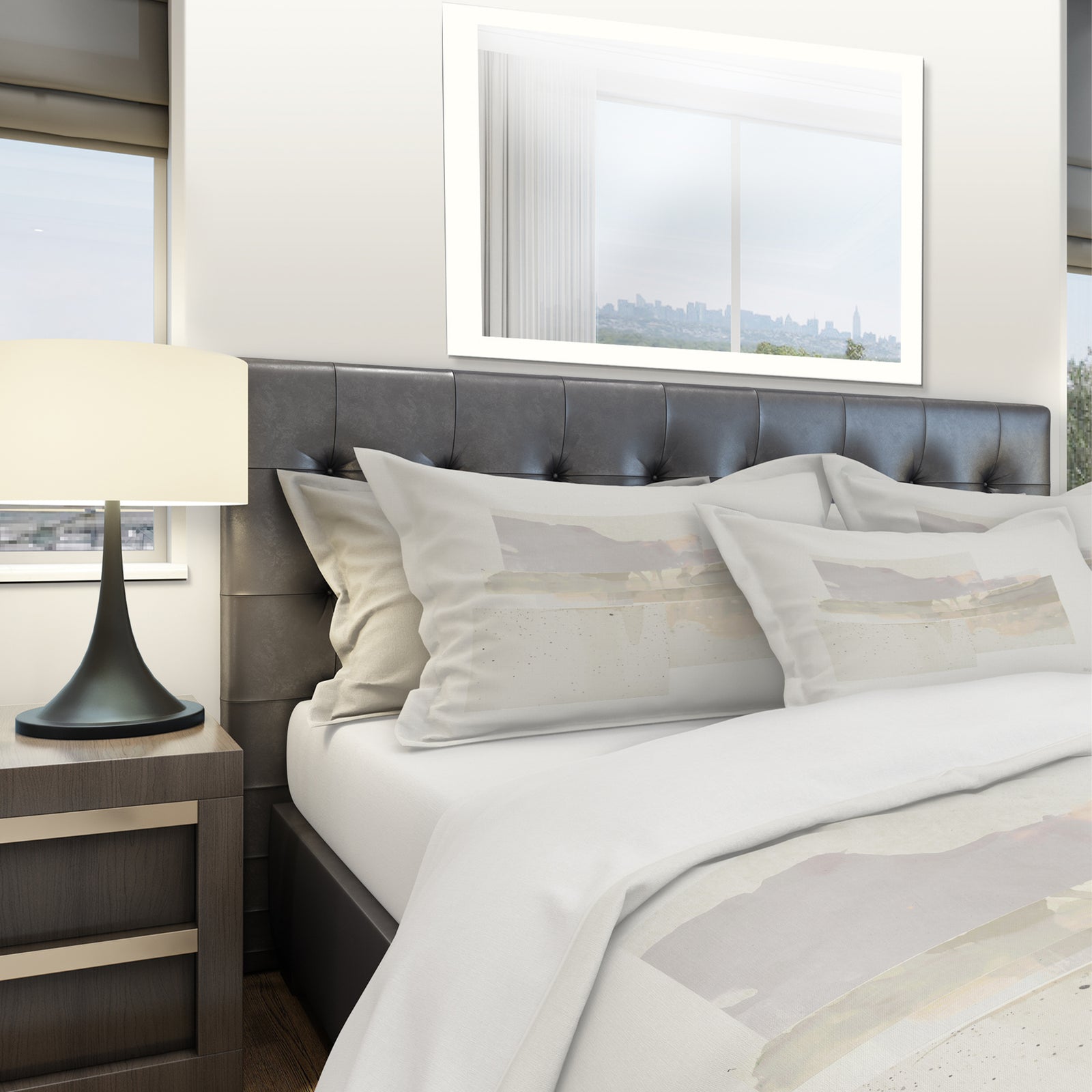 Geometric Neutral Form III - Geometric Duvet Cover Set