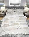 Geometric Neutral Form V - Geometric Duvet Cover Set