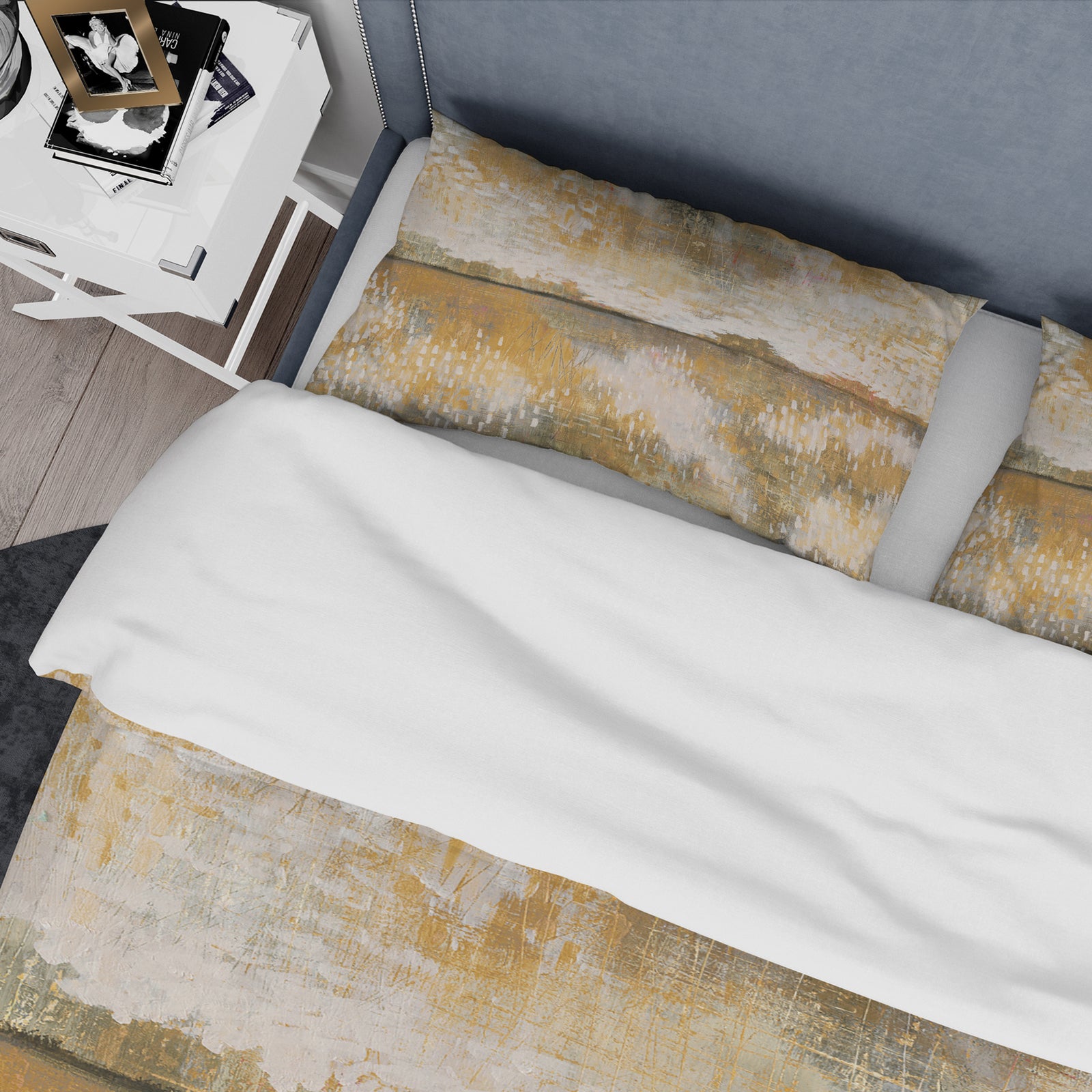 Glam Cream and Brown Curious Sky - Glam Duvet Cover Set