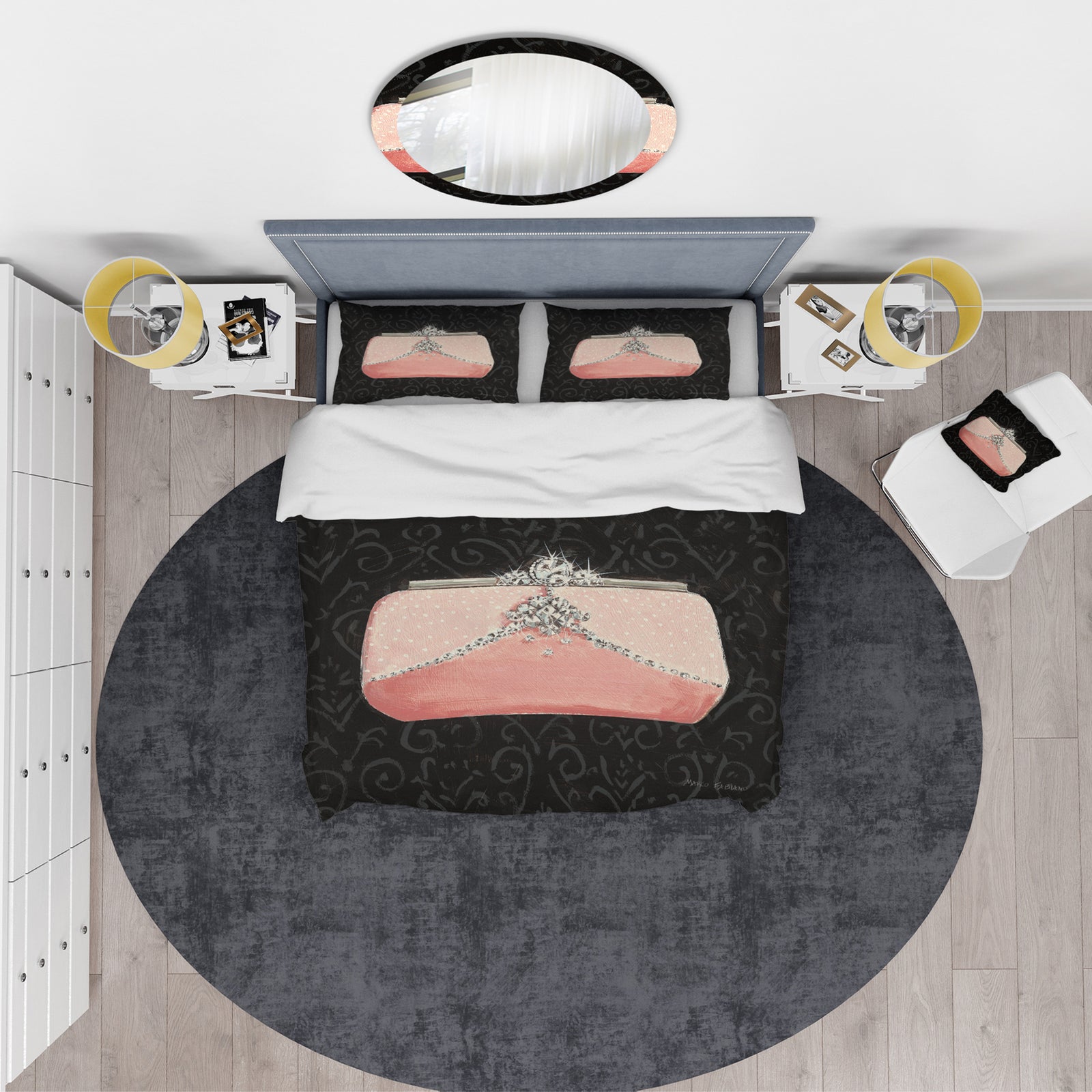 Glam & Fashion Parfum Boudoir II - Glam Duvet Cover Set