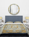 Gold Glam on Grey Tapestry I - Glam Duvet Cover Set