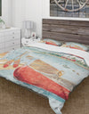 Lake House Canoes III - Cottage Duvet Cover Set