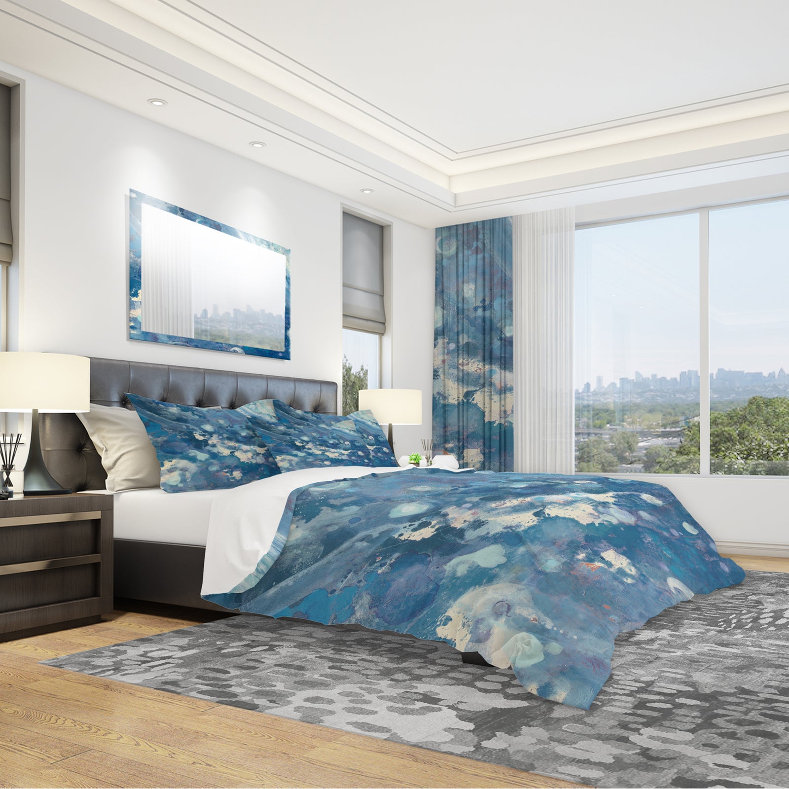 Water III - Geometric Duvet Cover Set