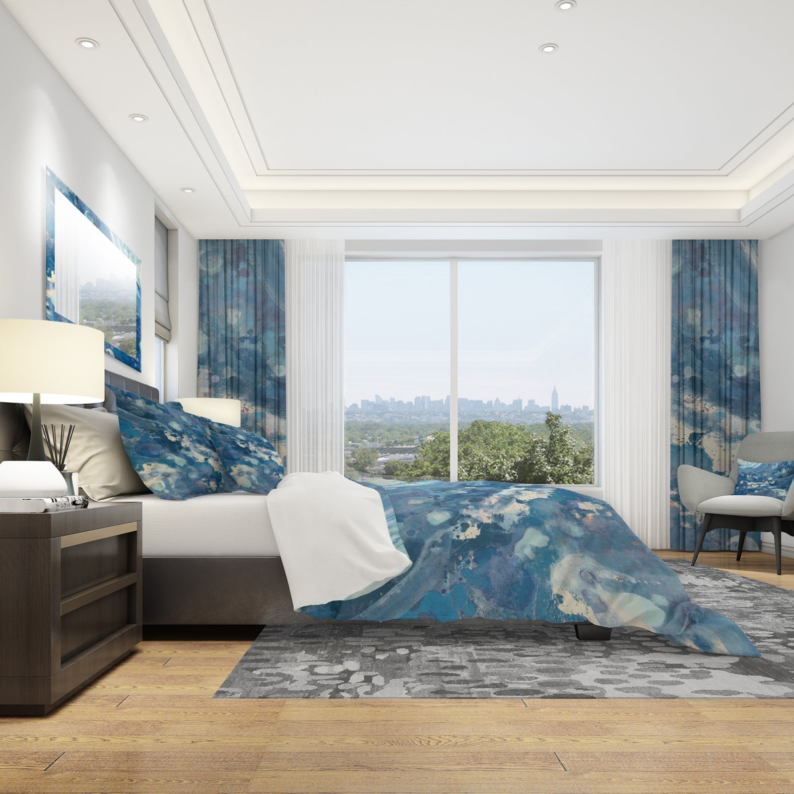 Water III - Geometric Duvet Cover Set