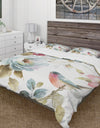 Beautiful Bird Romance I - Cottage Duvet Cover Set