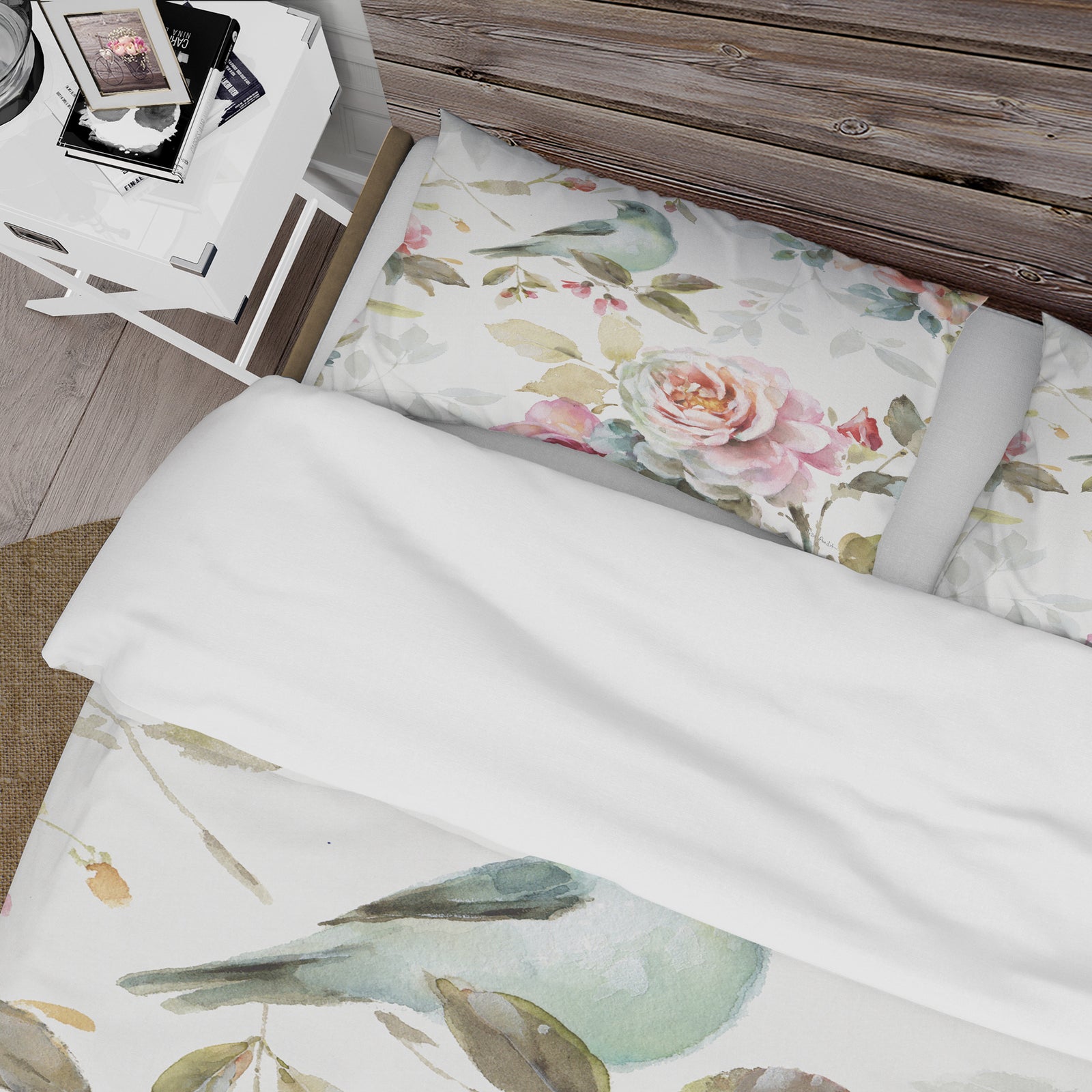 Beautiful Bird Romance II - Cottage Duvet Cover Set
