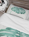 Mixed Botanical Green Leaves VI - Cottage Duvet Cover Set