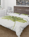 Mixed Botanical Green Leaves VII - Cottage Duvet Cover Set