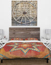 Moroccan Orange Tiles Collage I - Cottage Duvet Cover Set