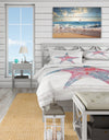 Pink Starfish Ocean Life - Coastal Duvet Cover Set