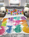 Circle Abstract Colorfields - Geometric Duvet Cover Set