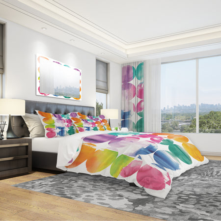 Circle Abstract Colorfields - Geometric Duvet Cover Set