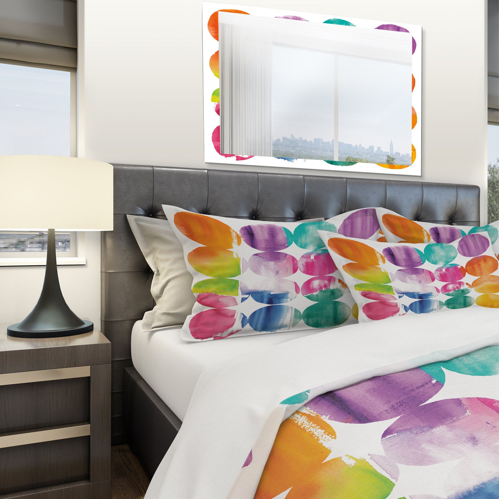 Circle Abstract Colorfields - Geometric Duvet Cover Set