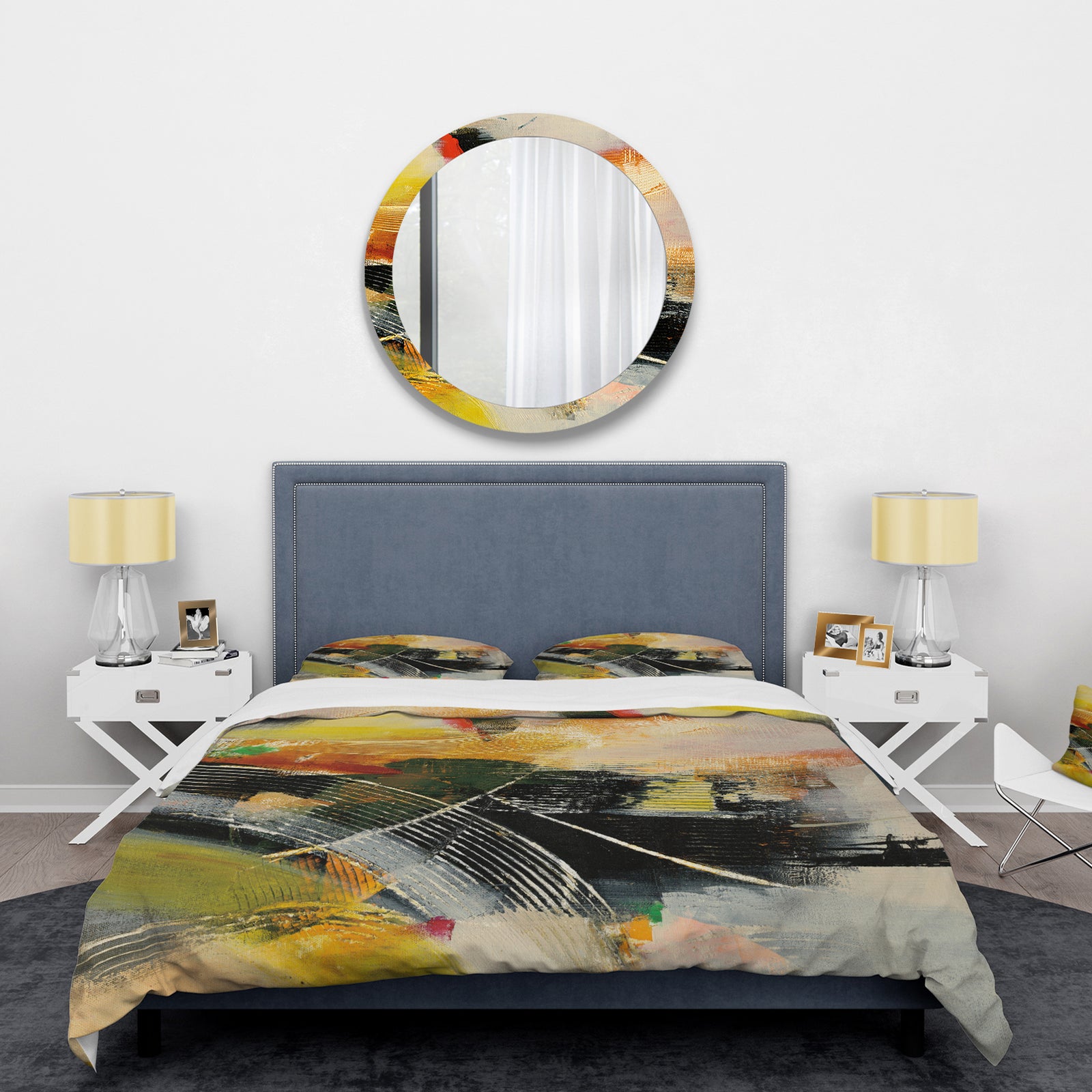 End of the Orange Rainbow I - Glam Duvet Cover Set