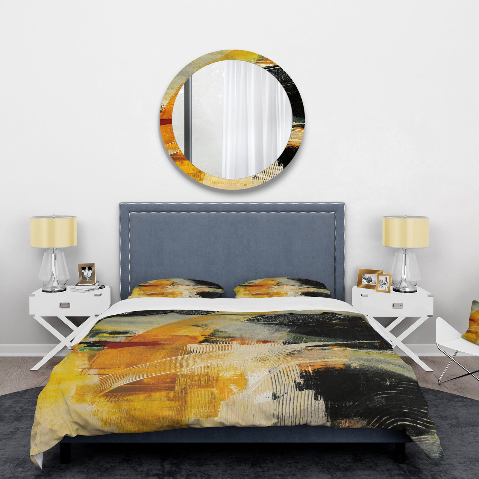 End of the Orange Rainbow II - Glam Duvet Cover Set