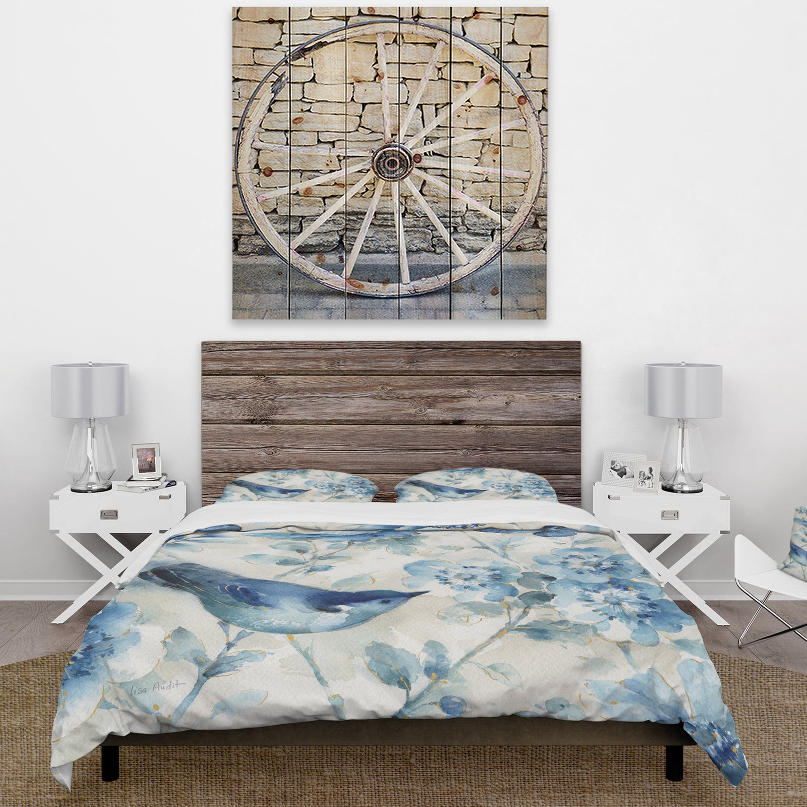 Indigold Bird Cottage Family II - Cottage Duvet Cover Set