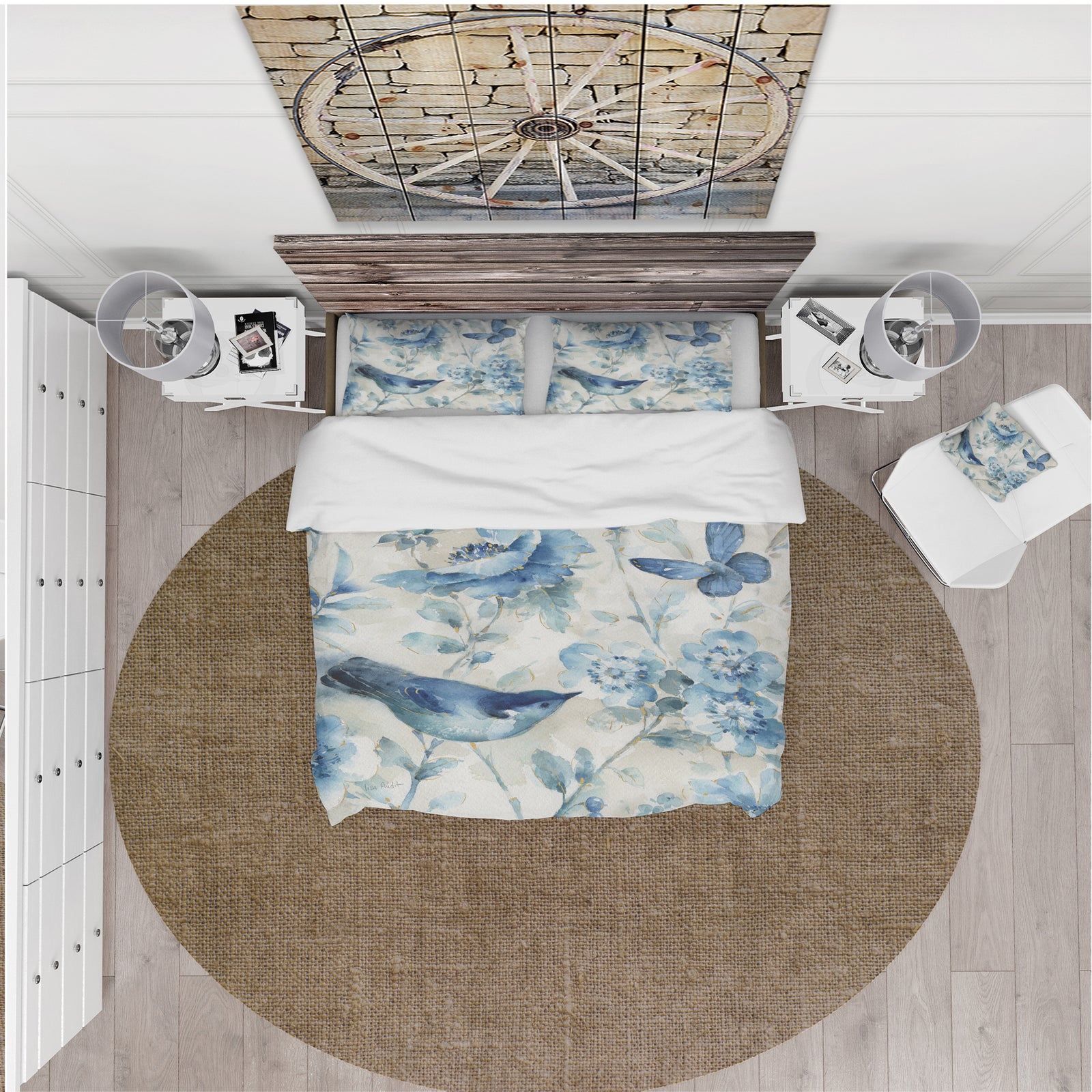 Indigold Bird Cottage Family II - Cottage Duvet Cover Set