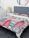 Pink Fashion high heels I - Glam Duvet Cover Set